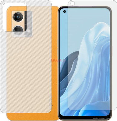 MOBART Front and Back Screen Guard for OPPO F21 PRO CPH2363 (Front Matte Finish & Back 3d Carbon Fiber)(Pack of 2)