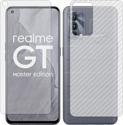 ZINGTEL Front and Back Screen Guard for REALME RMX3360 (Front Matte Finish & Back 3d Carbon Fiber)(Pack of 2)