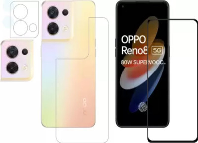 chakoor Front and Back Screen Guard for OPPO RENO 8 5G(Pack of 3)