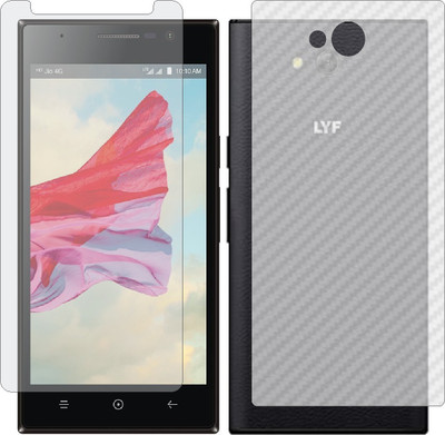 Mobling Front and Back Tempered Glass for RELIANCE JIO LYF WIND 4(Pack of 2)