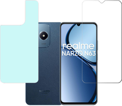 KARTRAY Front and Back Screen Guard for Realme Narzo N63(Pack of 2)