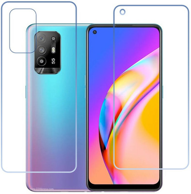 DVTECH Front and Back Screen Guard for 9H Crystal Clear Front And Carbon Fiber BackOppo A94 5G(Pack of 1)