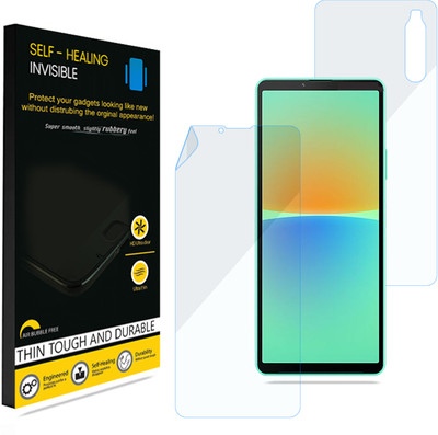 KUBERAN Front and Back Screen Guard for Sony Xperia 10 IV, Invisible Screen Protector / Body Protector, Scratch Guard, with installation kit(Pack of 1)