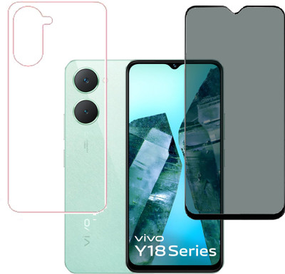 KARTRAY Front and Back Screen Guard for Vivo Y18(Pack of 2)