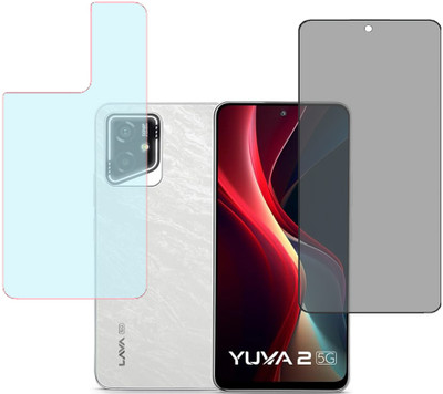 KARTRAY Front and Back Screen Guard for Lava Yuva 2 5G(Pack of 2)