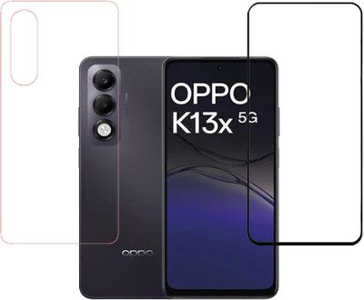 SPRITZEN Front and Back Screen Guard for OPPO K13x 5G, Edge to Edge Tempered Glass, Back Screen Guard With Glossy Finish(Pack of 2)