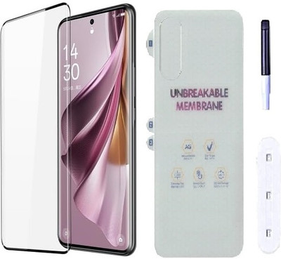 ASVALBUY Front and Back Tempered Glass for OPPO Reno 10 Pro 5G(Pack of 1)