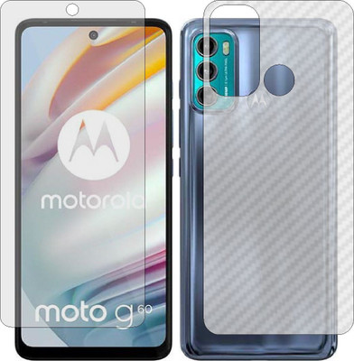 Mobling Front and Back Tempered Glass for MOTOROLA MOTO G60(Pack of 2)