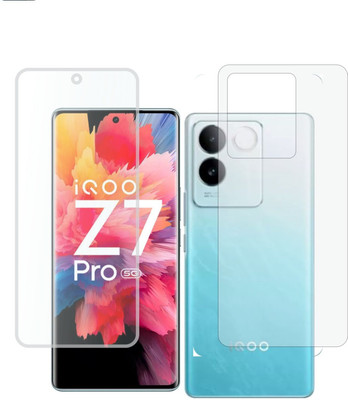 skrechtech Front and Back Screen Guard for IQOO Z7 PRO 5G(Pack of 2)