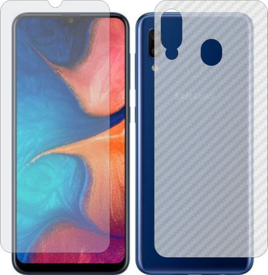 Mobling Front and Back Tempered Glass for SAMSUNG GALAXY A20(Pack of 2)
