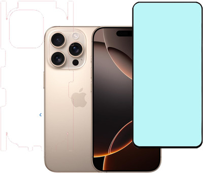 VAYUVAULT Front and Back Screen Guard for Apple iPhone 16 PRO, Clear with side(Pack of 2)