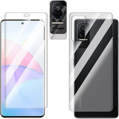 FCS Front and Back Screen Guard for Xiaomi Civi 1S Front+Back+Camera (Glossy)(Pack of 3)