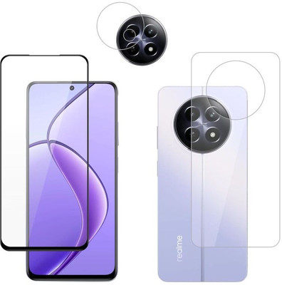 FINCH Front and Back Screen Guard for Realme 12 5G(Pack of 3)