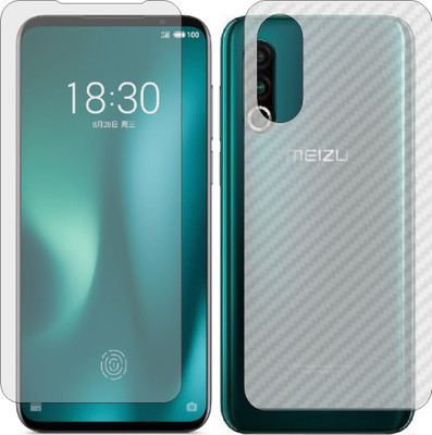 ZINGTEL Front and Back Screen Guard for MEIZU 16S PRO (Front Matte Finish & Back 3d Carbon Fiber)(Pack of 2)