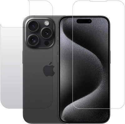 HOBBYTRONICS Front and Back Screen Guard for APPLE iPhone 15 Pro Max, iPhone 15 Pro Max(Pack of 1)