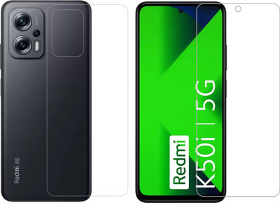 Ten To 11 Front and Back Screen Guard for MI Redmi K50i(Pack of 2)