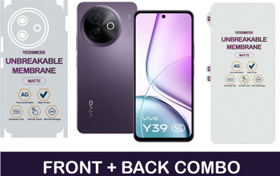 YessMess Front and Back Screen Guard for VIVO Y39 5G Membrane(Pack of 2)