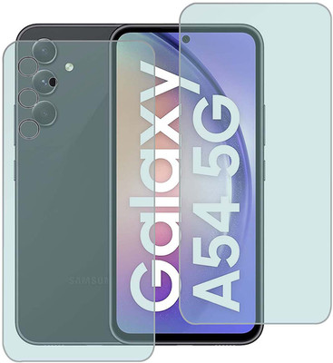MOKPLZ Front and Back Screen Guard for Samsung Galaxy A54 5G(Pack of 3)