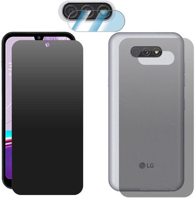 FCS Front and Back Screen Guard for LG Q31 Front+Back+Camera (Matte)(Pack of 3)