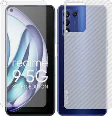 MOBART Front and Back Screen Guard for REALME 9 5G SPEED EDITION (Front Matte Finish & Back 3d Carbon Fiber)(Pack of 2)