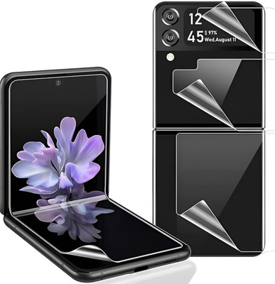PREMBROTHERS Front and Back Screen Guard for Samsung Galaxy Z Flip 6 Unbreakable Membrane Diamond Quality Glossy Film (Screen Protector))(Pack of 1)