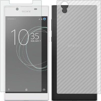 ZINGTEL Front and Back Screen Guard for SONY XPERIA L1 DUAL (Front Matte Finish & Back 3d Carbon Fiber)(Pack of 2)