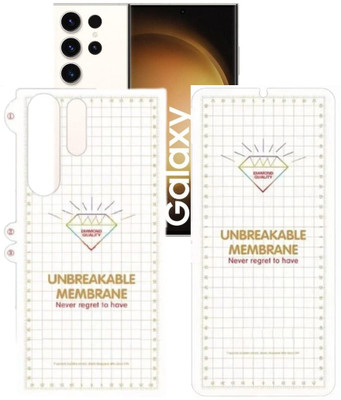 ankSONline Front and Back Screen Guard for Samsung Galaxy S22 Ultra, |Unbreakable [Transparent Protective ,Anti-Scratch](Pack of 1)