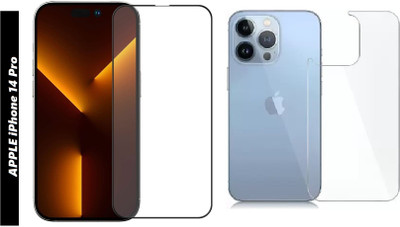 AKSHUD Front and Back Screen Guard for APPLE iPhone 14 PRO(Pack of 2)