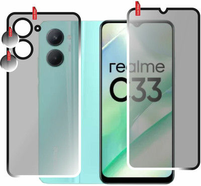 chakoor Front and Back Screen Guard for Realme C33(Pack of 3)