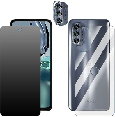 Enlinea Front and Back Screen Guard for Motorola Moto G Stylus 5G (2022) Front+Back+Camera (Matte)(Pack of 3)