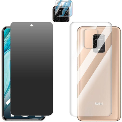 Enlinea Front and Back Screen Guard for Xiaomi Redmi Note 10 Lite Front+Back+Camera (Matte)(Pack of 3)