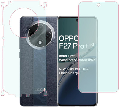 SPRITZEN Front and Back Screen Guard for Oppo F27 Pro Plus 5G, Matte With Sides(Pack of 2)
