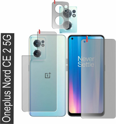 chakoor Front and Back Screen Guard for Oneplus Nord Ce 2 5G(Pack of 3)
