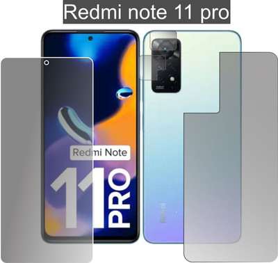 chakoor Front and Back Screen Guard for Xiaomi Redmi Note 11 Pro(Pack of 3)