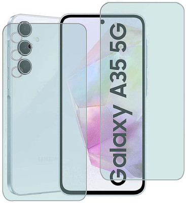 MOKPLZ Front and Back Screen Guard for Samsung Galaxy A35 5G(Pack of 3)