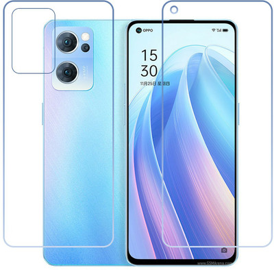DVTECH Front and Back Screen Guard for 9H Crystal Clear Front And Carbon Fiber BackOppo Reno7 5G(Pack of 1)