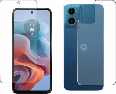 chakoor Front and Back Screen Guard for Motorola Moto G34 5G(Pack of 3)