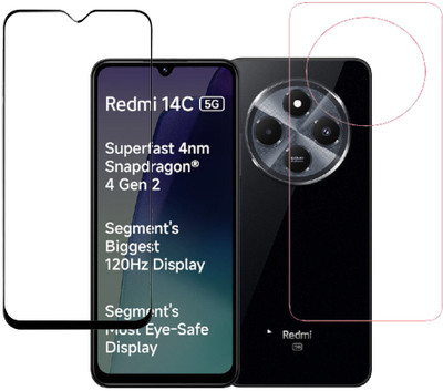 KARTRAY Front and Back Screen Guard for Redmi 14C 5G, POCO C75 5G, REDMI A4 5G(Pack of 2)