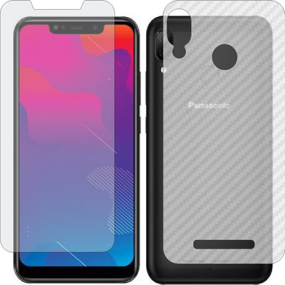 ZINGTEL Front and Back Screen Guard for PANASONIC ELUGA Z1 PRO (Front Matte Finish & Back 3d Carbon Fiber)(Pack of 2)
