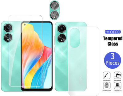 Olonga Front and Back Screen Guard for OPPO A78 4G 2023(Pack of 1)