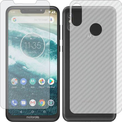 Mobling Front and Back Tempered Glass for Motorola Moto One Power(Pack of 2)