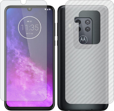 Mobling Front and Back Tempered Glass for MOTOROLA ONE ZOOM(Pack of 2)