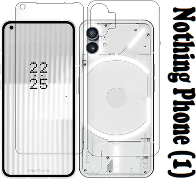 LIKEDESIGN Front and Back Tempered Glass for Nothing Phone (1), nothing Phone1, nothing Phone 1(Pack of 2)