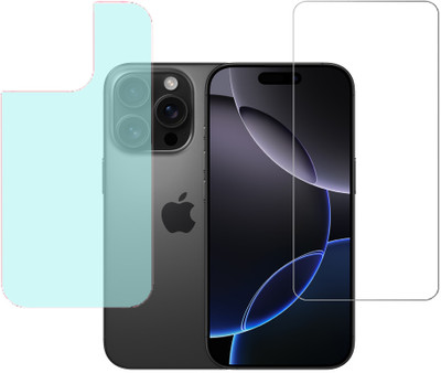 KARTRAY Front and Back Screen Guard for Apple iPhone 16 Pro Max(Pack of 2)