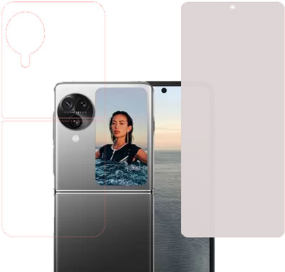 SPRITZEN Front and Back Screen Guard for Oppo Find N3 Flip(Pack of 2)