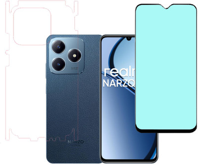 VAYUVAULT Front and Back Screen Guard for realme Narzo N63(Pack of 2)