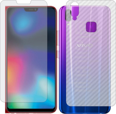 MOBART Front and Back Screen Guard for VIVO Z1I (Front Matte Finish & Back 3d Carbon Fiber)(Pack of 2)