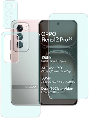 MOKPLZ Front and Back Screen Guard for Oppo Reno 12 Pro 5G(Pack of 3)