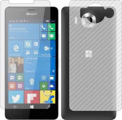 Mobling Front and Back Screen Guard for MICROSOFT LUMIA 950 (Front 9H Hardness Matte & Carbon Fiber Skin for Back)(Pack of 2)
