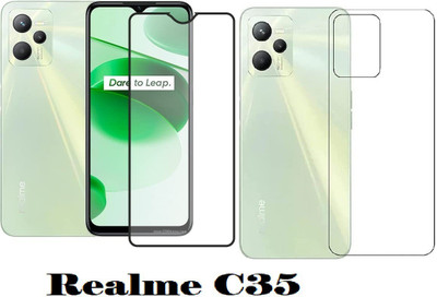 LIKEDESIGN Front and Back Screen Guard for realme C35, Realme C 35(Pack of 2)
